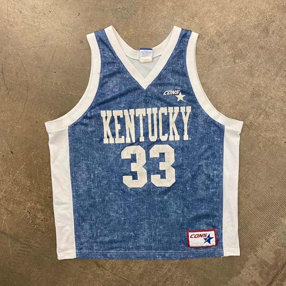 Vintage Ron Mercer Kentucky Wildcats Converse 90s Basketball Jersey 33 Size XL